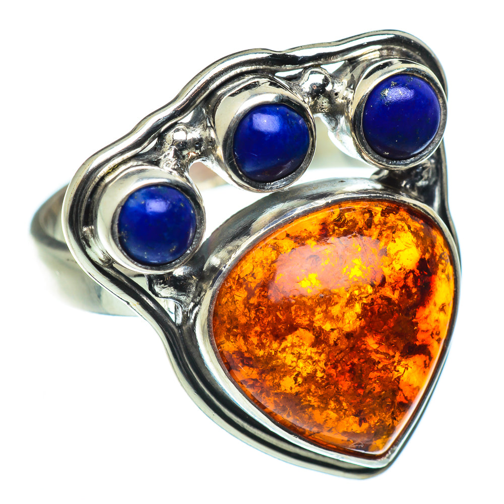 Baltic Amber Rings handcrafted by Anasilvercos - RING49503