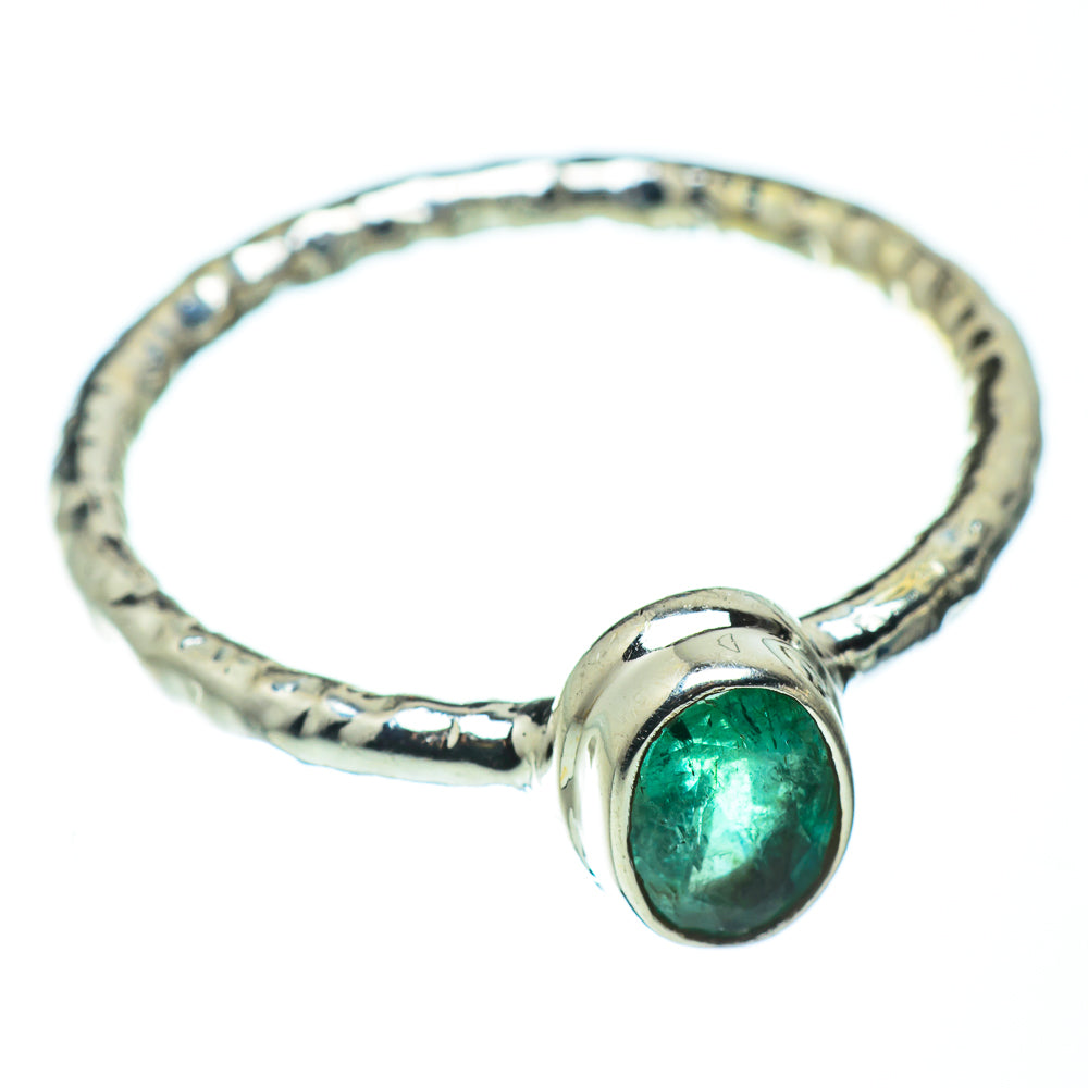 Zambian Emerald Rings handcrafted by Anasilvercos - RING49567