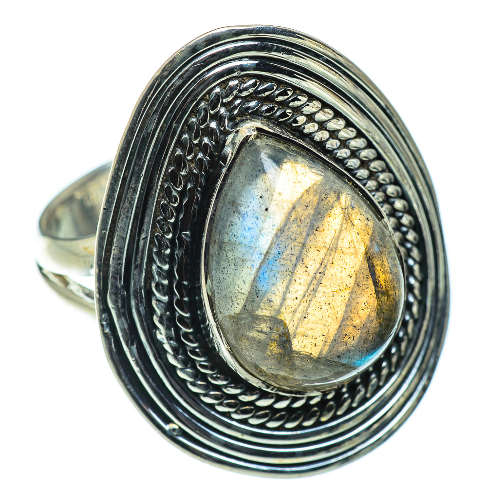 Labradorite Rings handcrafted by Anasilvercos - RING49595