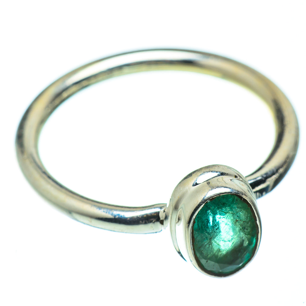Zambian Emerald Rings handcrafted by Anasilvercos - RING49605