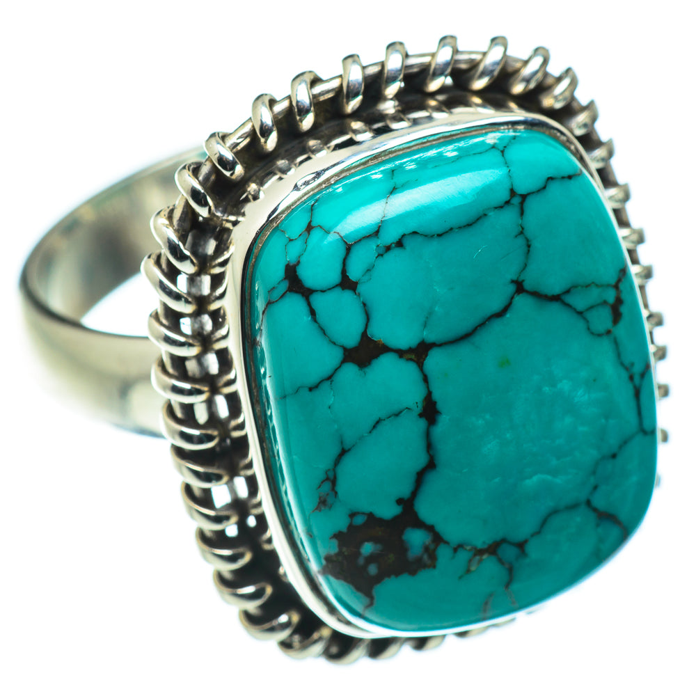 Tibetan Turquoise Rings handcrafted by Anasilvercos - RING49673