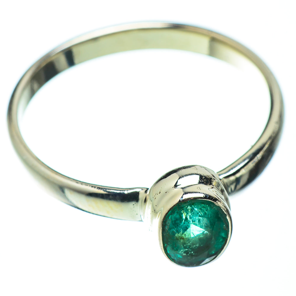 Zambian Emerald Rings handcrafted by Anasilvercos - RING49674