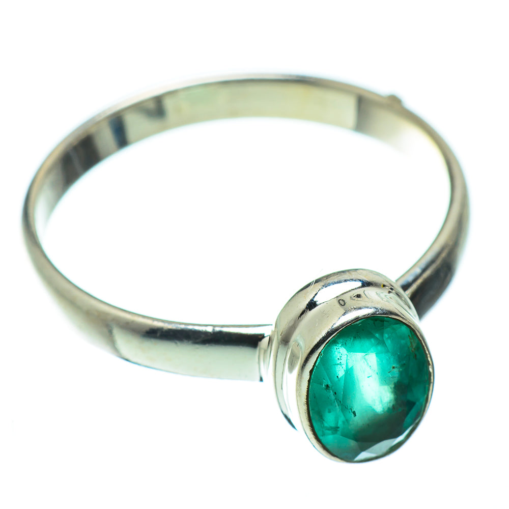 Zambian Emerald Rings handcrafted by Anasilvercos - RING49741