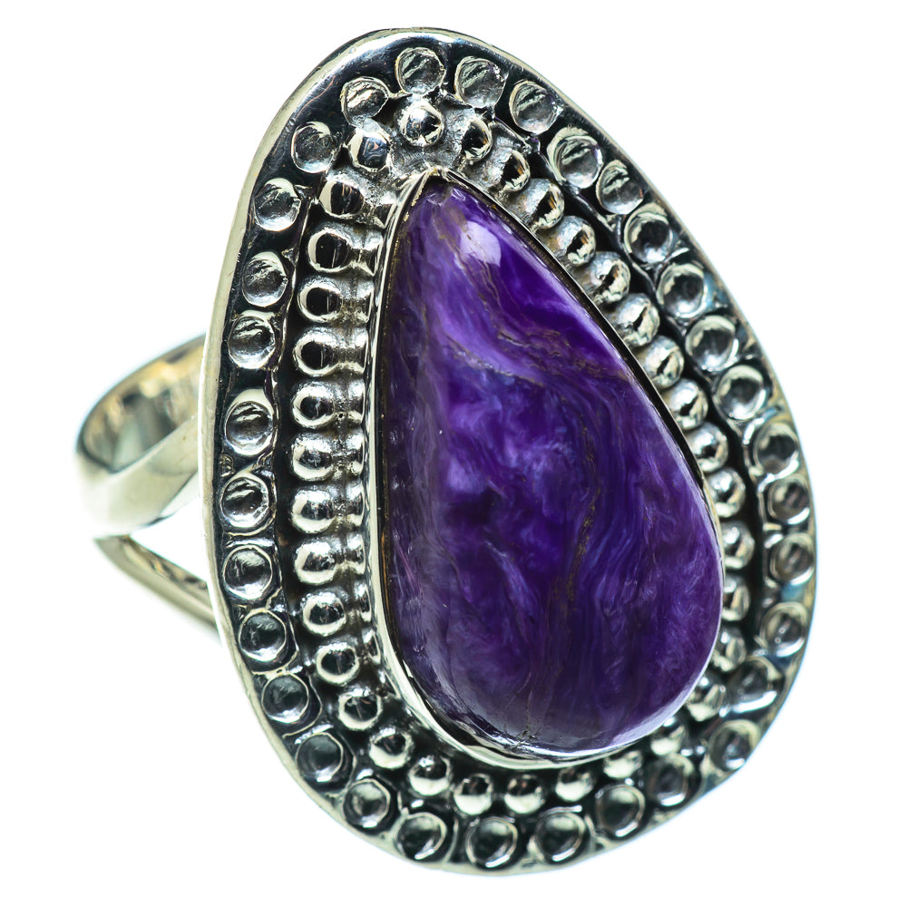 Charoite Rings handcrafted by Anasilvercos - RING49791
