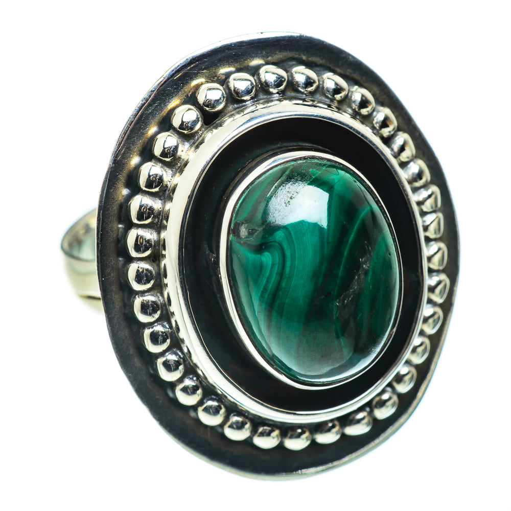 Malachite Rings handcrafted by Anasilvercos - RING49819