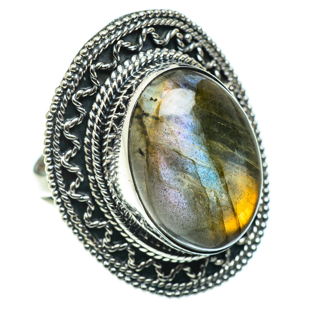 Labradorite Rings handcrafted by Anasilvercos - RING49830