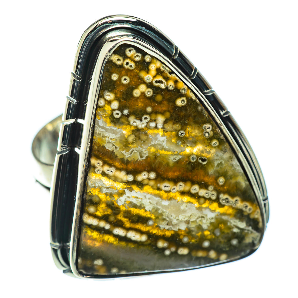 Ocean Jasper Rings handcrafted by Anasilvercos - RING49864