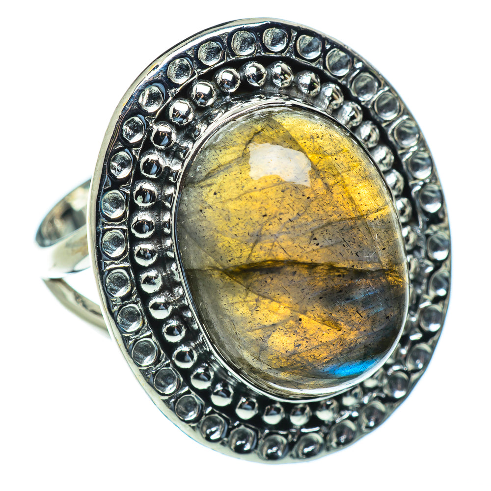 Labradorite Rings handcrafted by Anasilvercos - RING49887