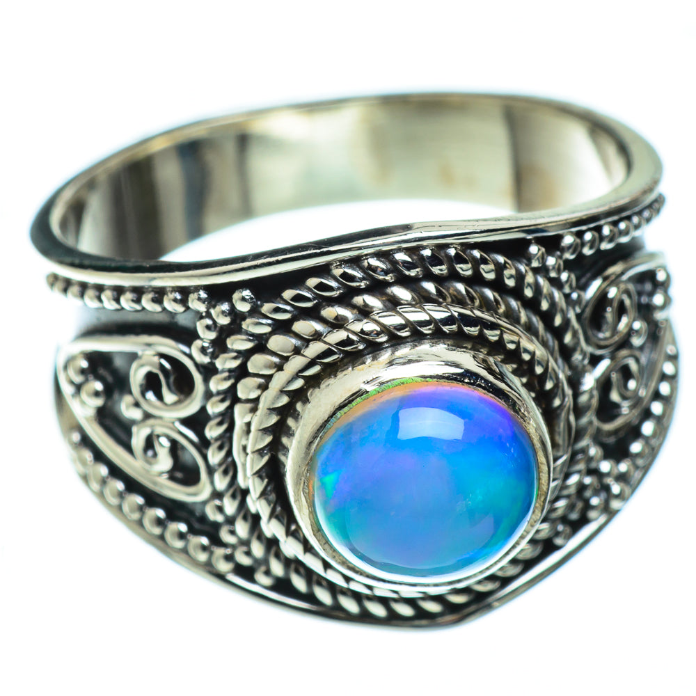 Ethiopian Opal Rings handcrafted by Anasilvercos - RING49916