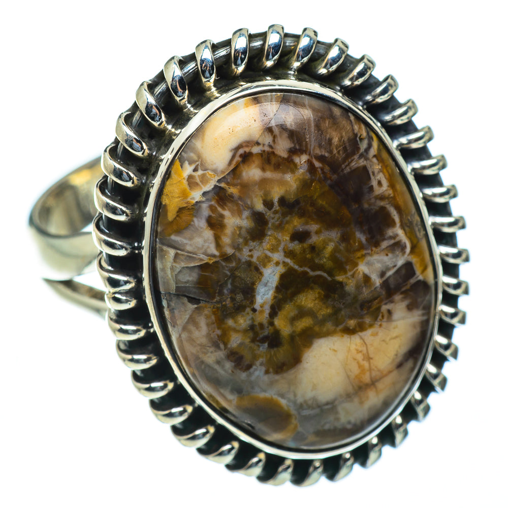 Peanut Wood Jasper Rings handcrafted by Anasilvercos - RING49928 - Photo 2