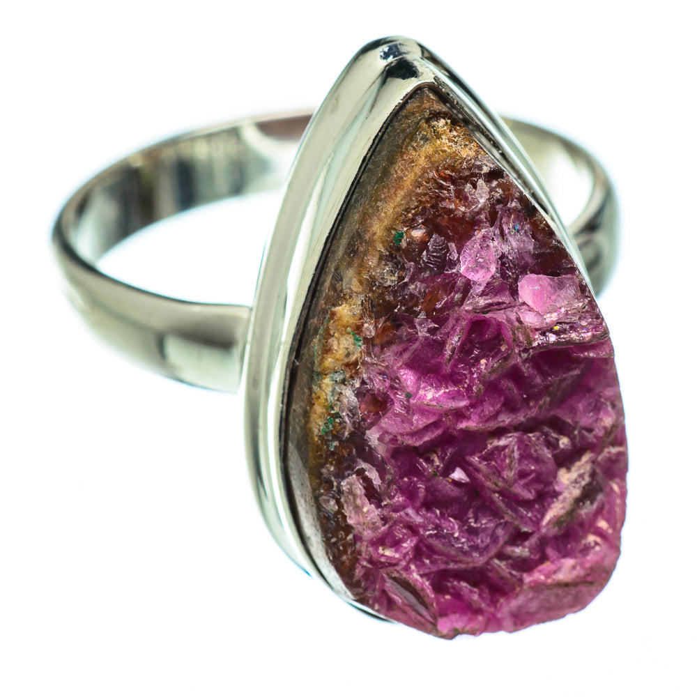 Cobalto Calcite Druzy Rings handcrafted by Anasilvercos - RING49935