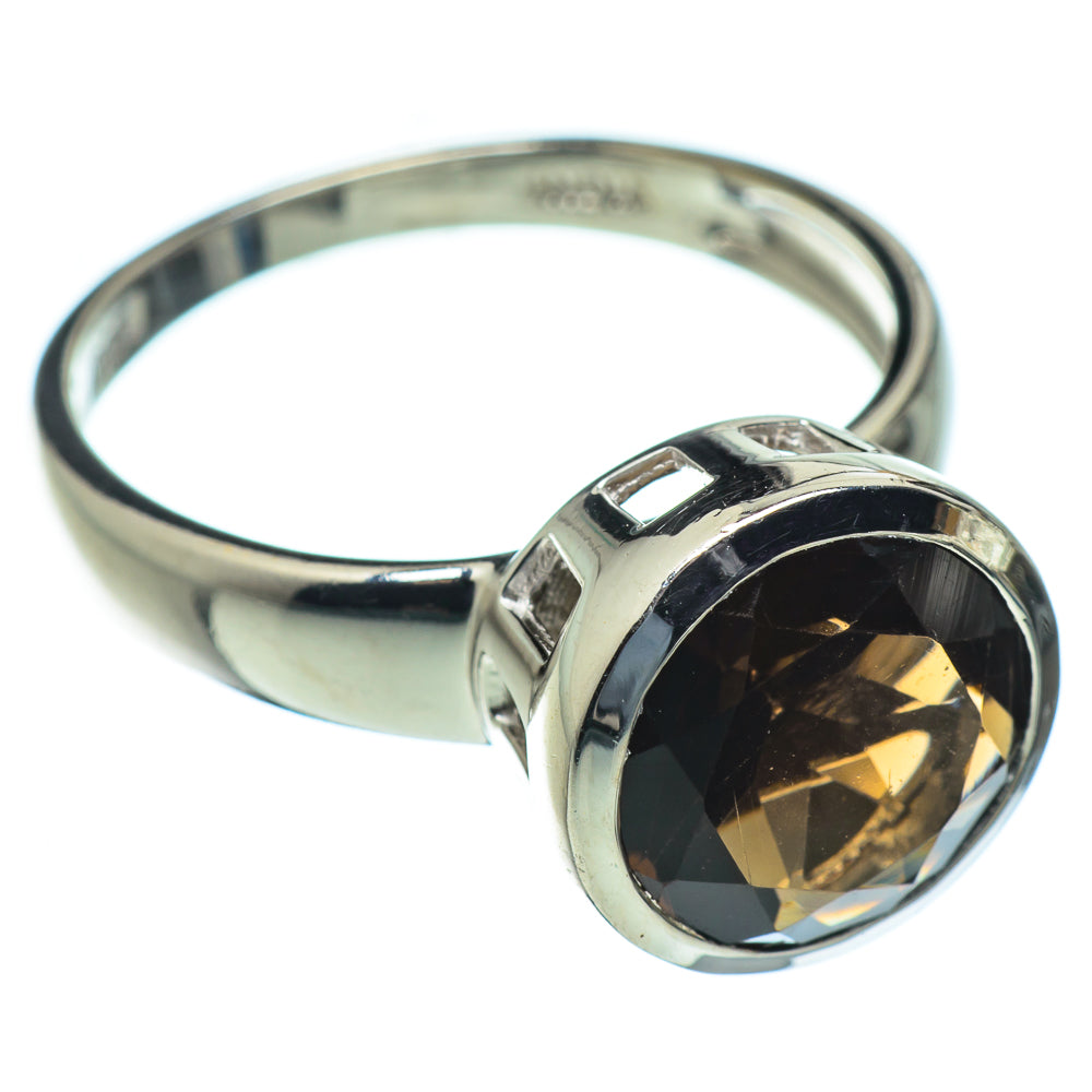 Smoky Quartz Rings handcrafted by Anasilvercos - RING49963