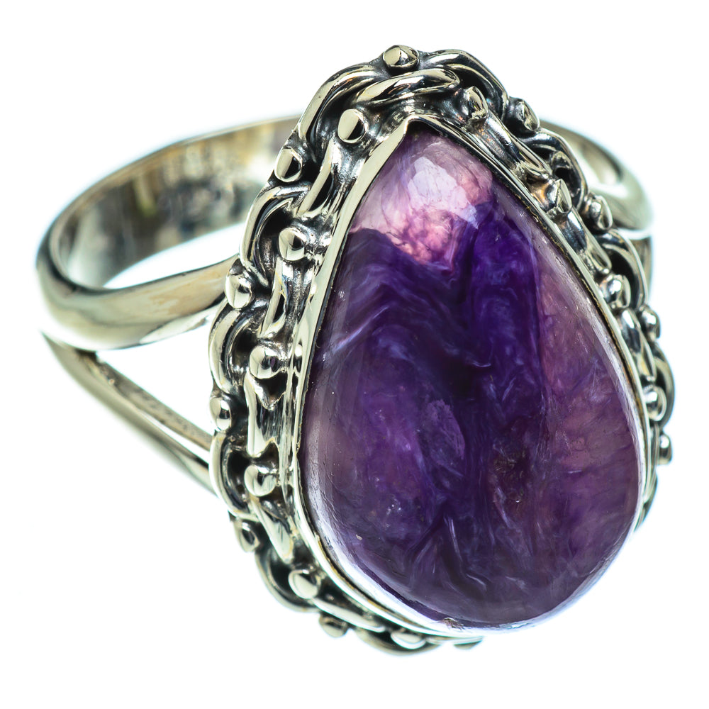 Charoite Rings handcrafted by Anasilvercos - RING49975