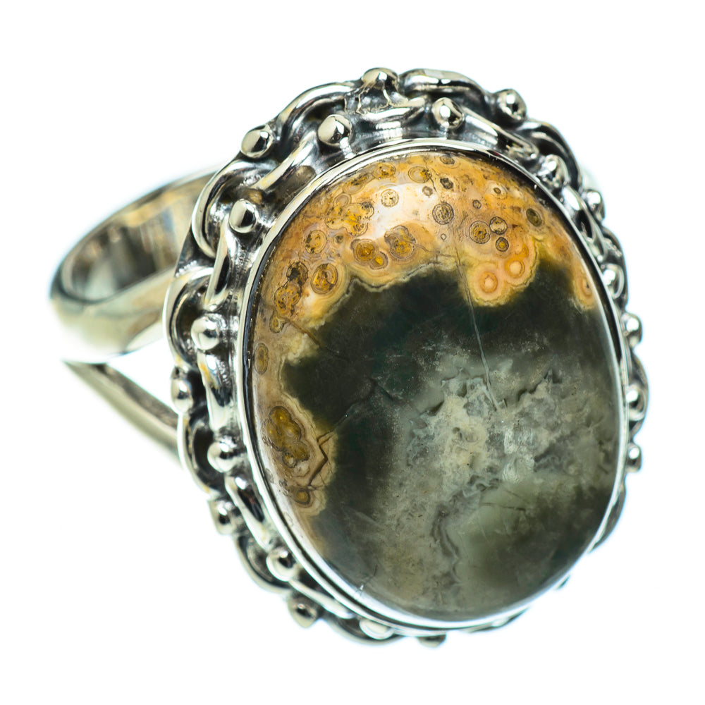 Ocean Jasper Rings handcrafted by Anasilvercos - RING50101