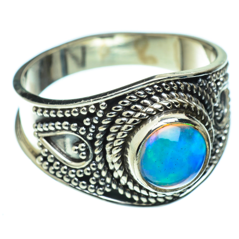Ethiopian Opal Rings handcrafted by Anasilvercos - RING50127