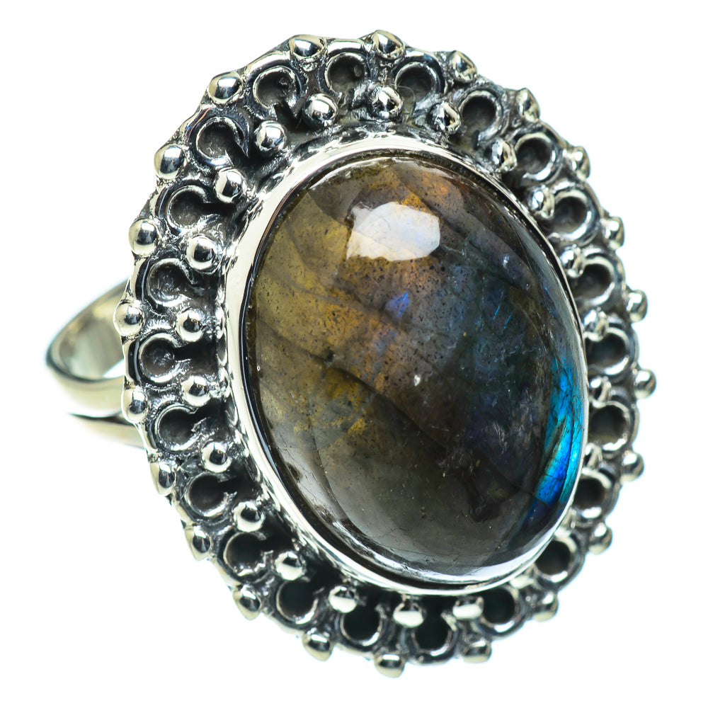 Labradorite Rings handcrafted by Anasilvercos - RING50129