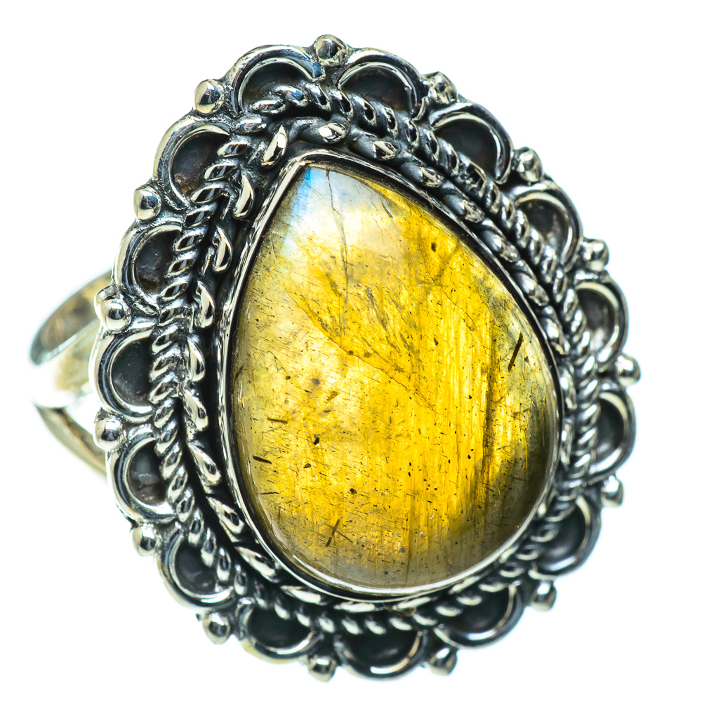 Labradorite Rings handcrafted by Anasilvercos - RING50155