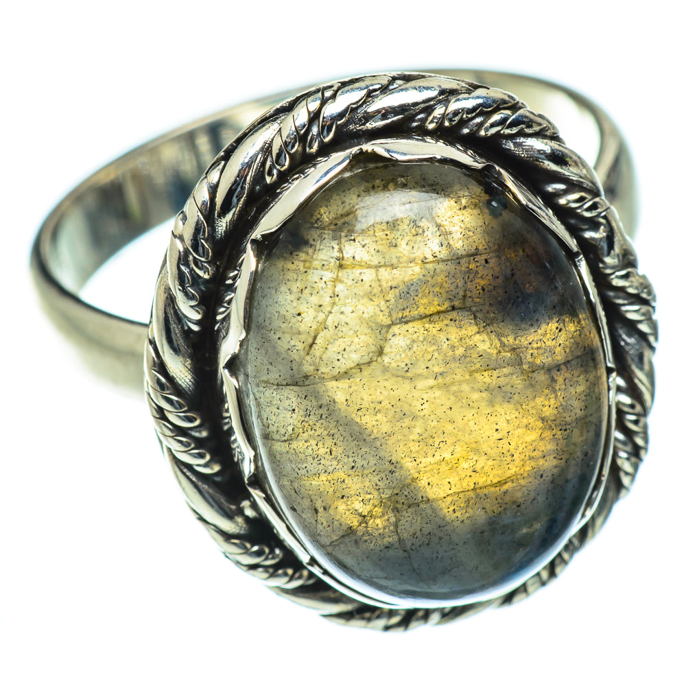 Labradorite Rings handcrafted by Anasilvercos - RING50178