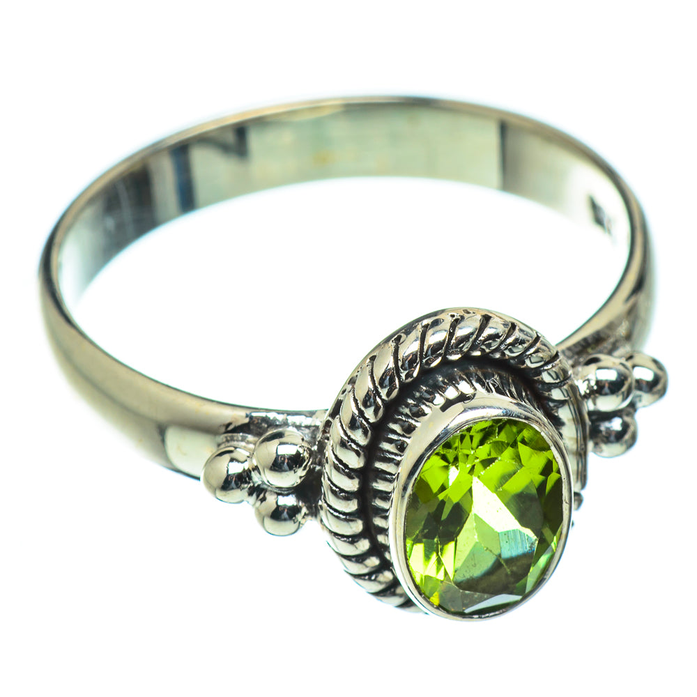 Peridot Rings handcrafted by Anasilvercos - RING50181