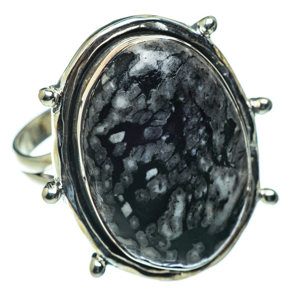 Pinolith Jasper Rings handcrafted by Anasilvercos - RING50249