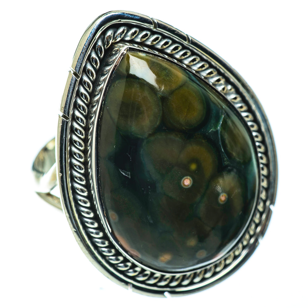 Ocean Jasper Rings handcrafted by Anasilvercos - RING50264
