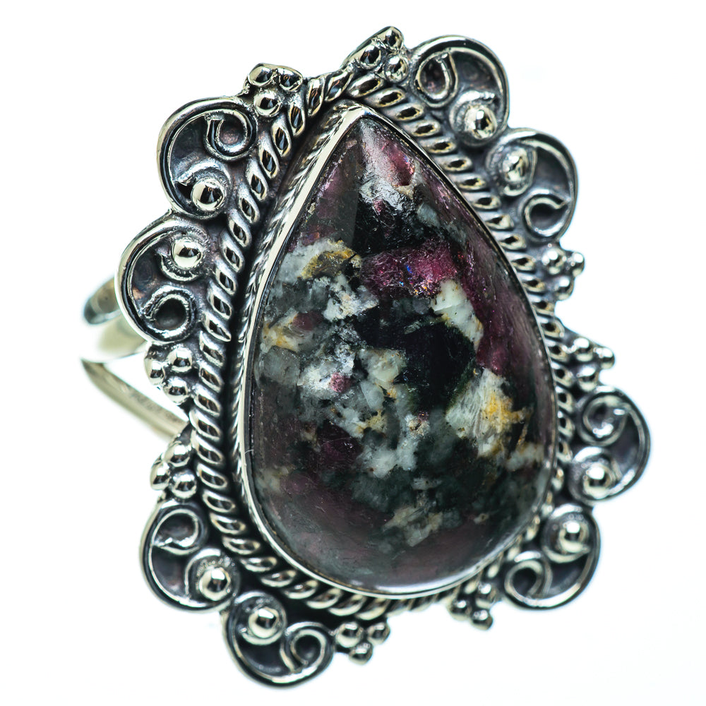 Russian Eudialyte Rings handcrafted by Anasilvercos - RING50278