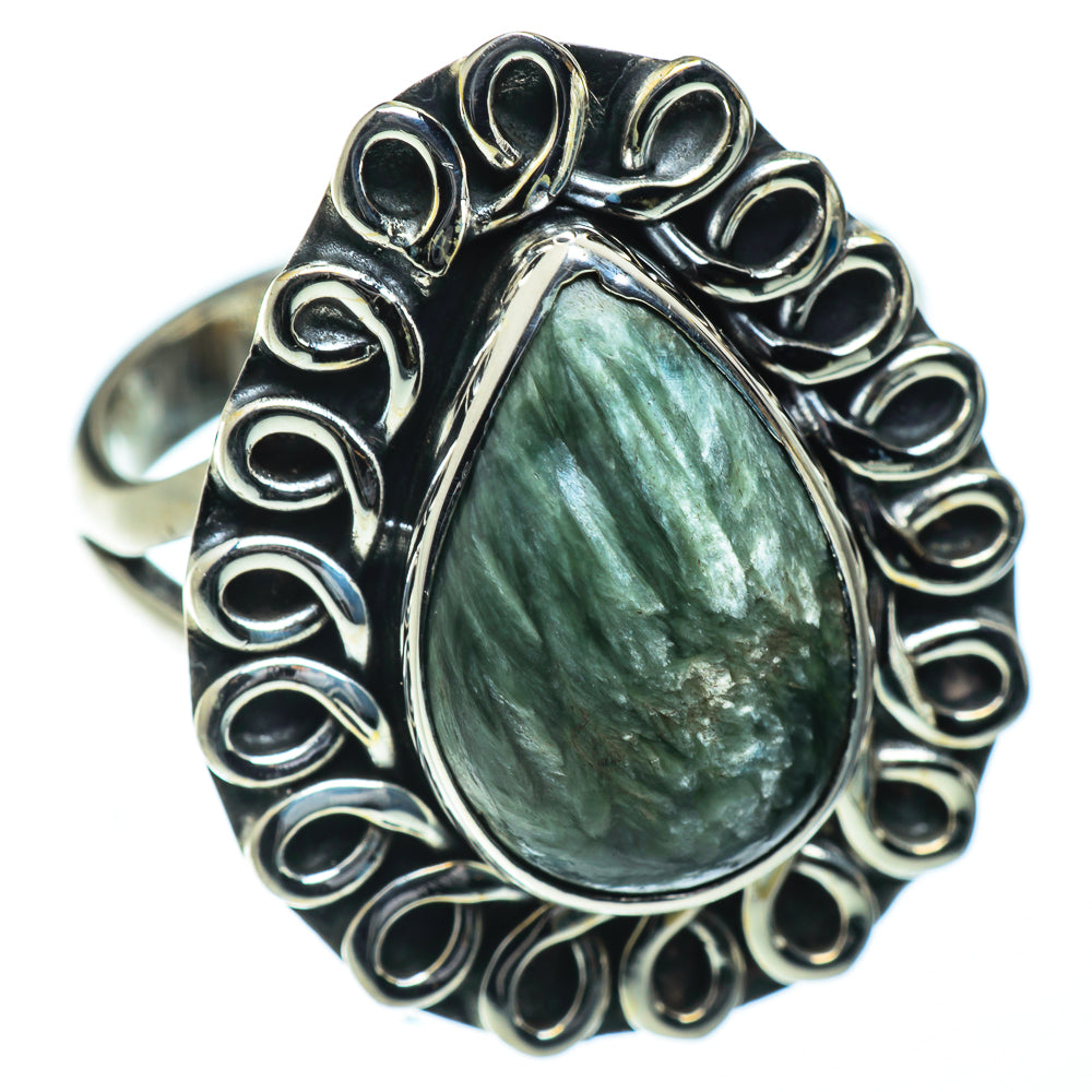 Seraphinite Rings handcrafted by Anasilvercos - RING50294