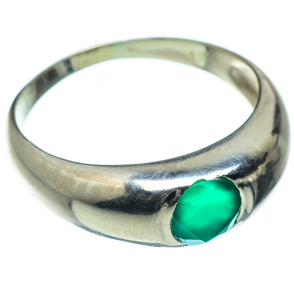 Green Onyx Rings handcrafted by Anasilvercos - RING50354