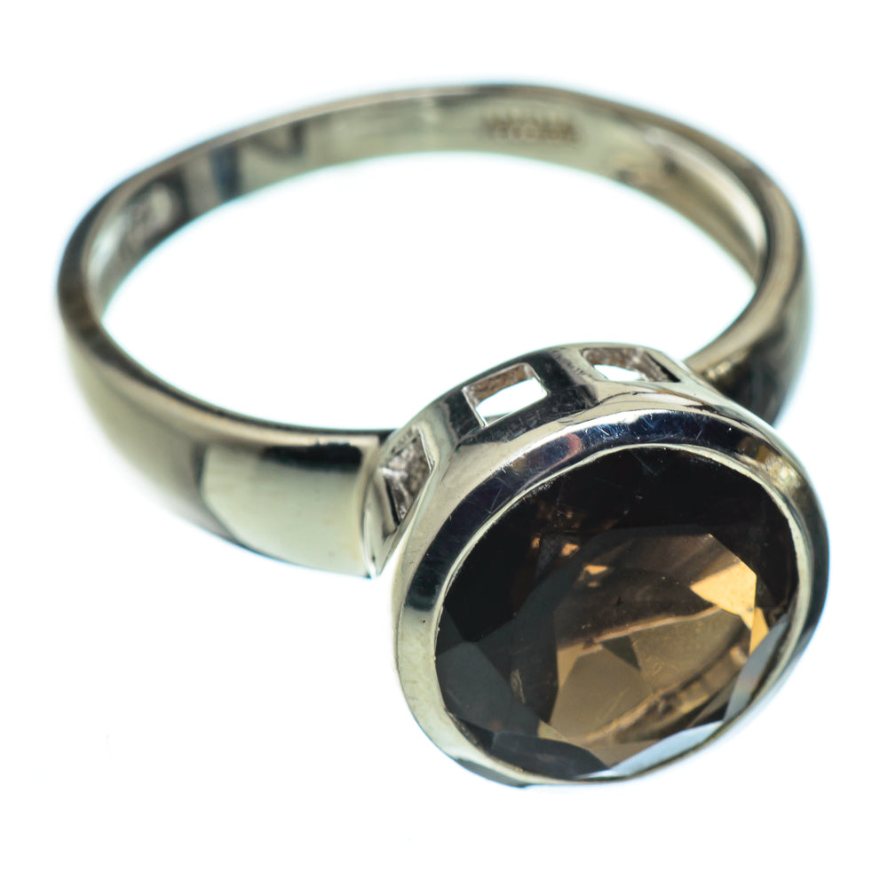 Smoky Quartz Rings handcrafted by Anasilvercos - RING50417