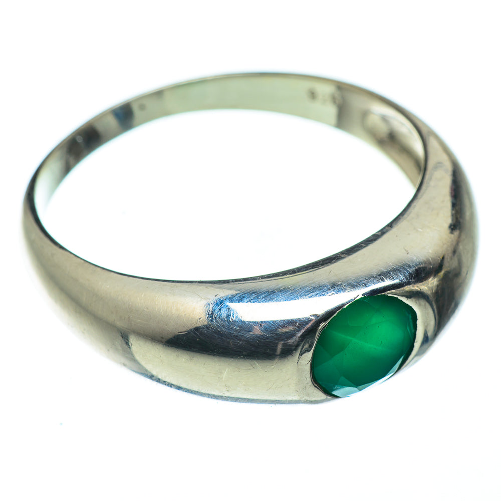 Green Onyx Rings handcrafted by Anasilvercos - RING50472