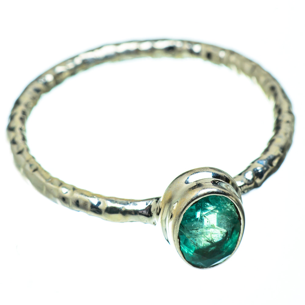 Zambian Emerald Rings handcrafted by Anasilvercos - RING50473
