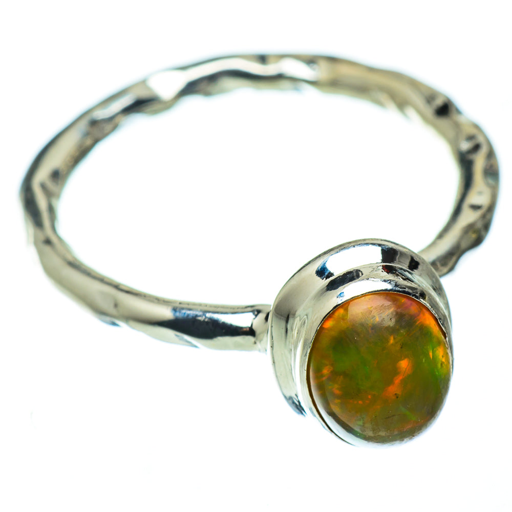 Ethiopian Opal Rings handcrafted by Anasilvercos - RING50490