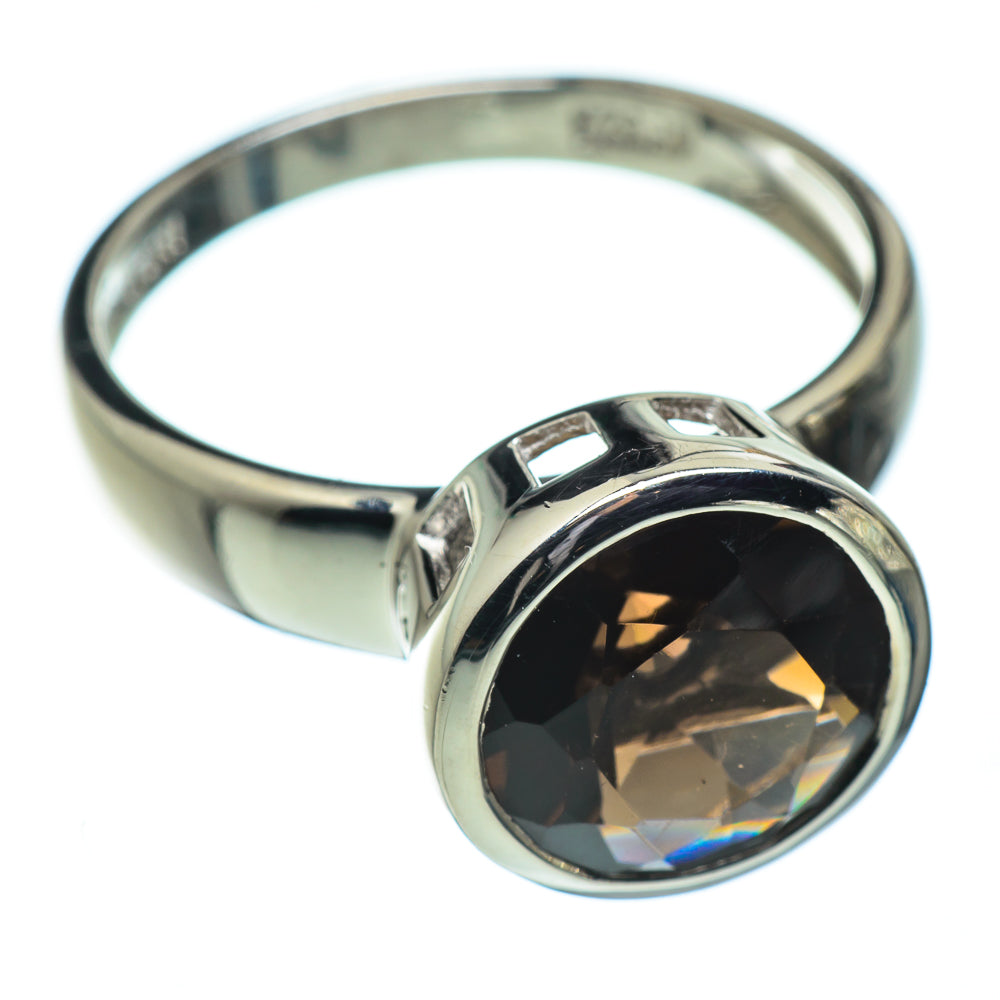 Smoky Quartz Rings handcrafted by Anasilvercos - RING50501