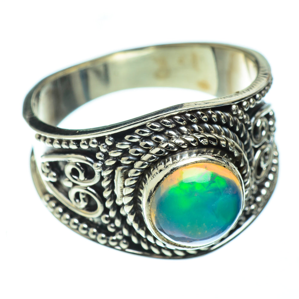 Ethiopian Opal Rings handcrafted by Anasilvercos - RING50510