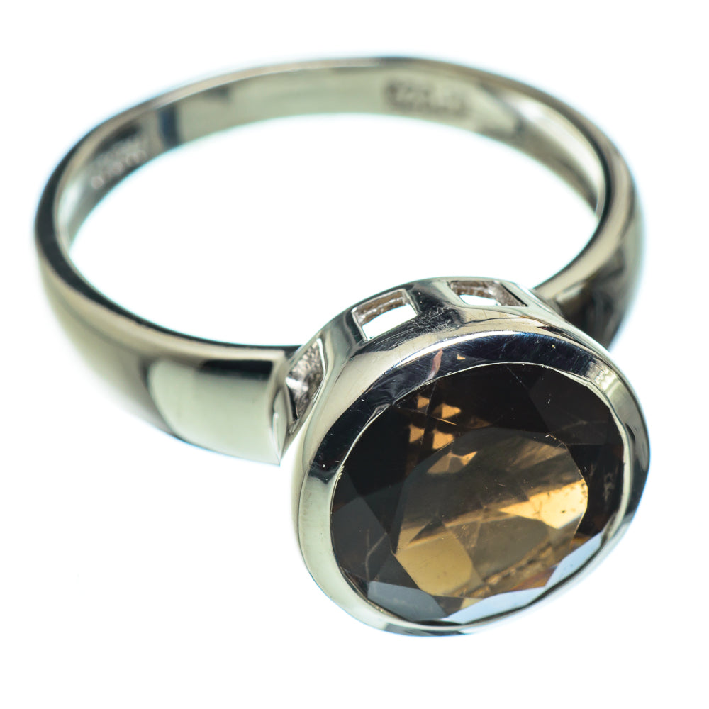 Smoky Quartz Rings handcrafted by Anasilvercos - RING50561