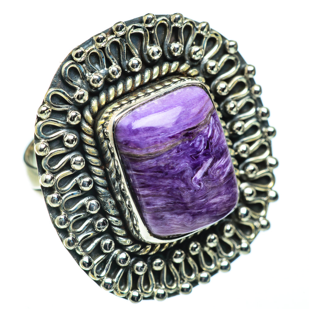 Charoite Rings handcrafted by Anasilvercos - RING50648