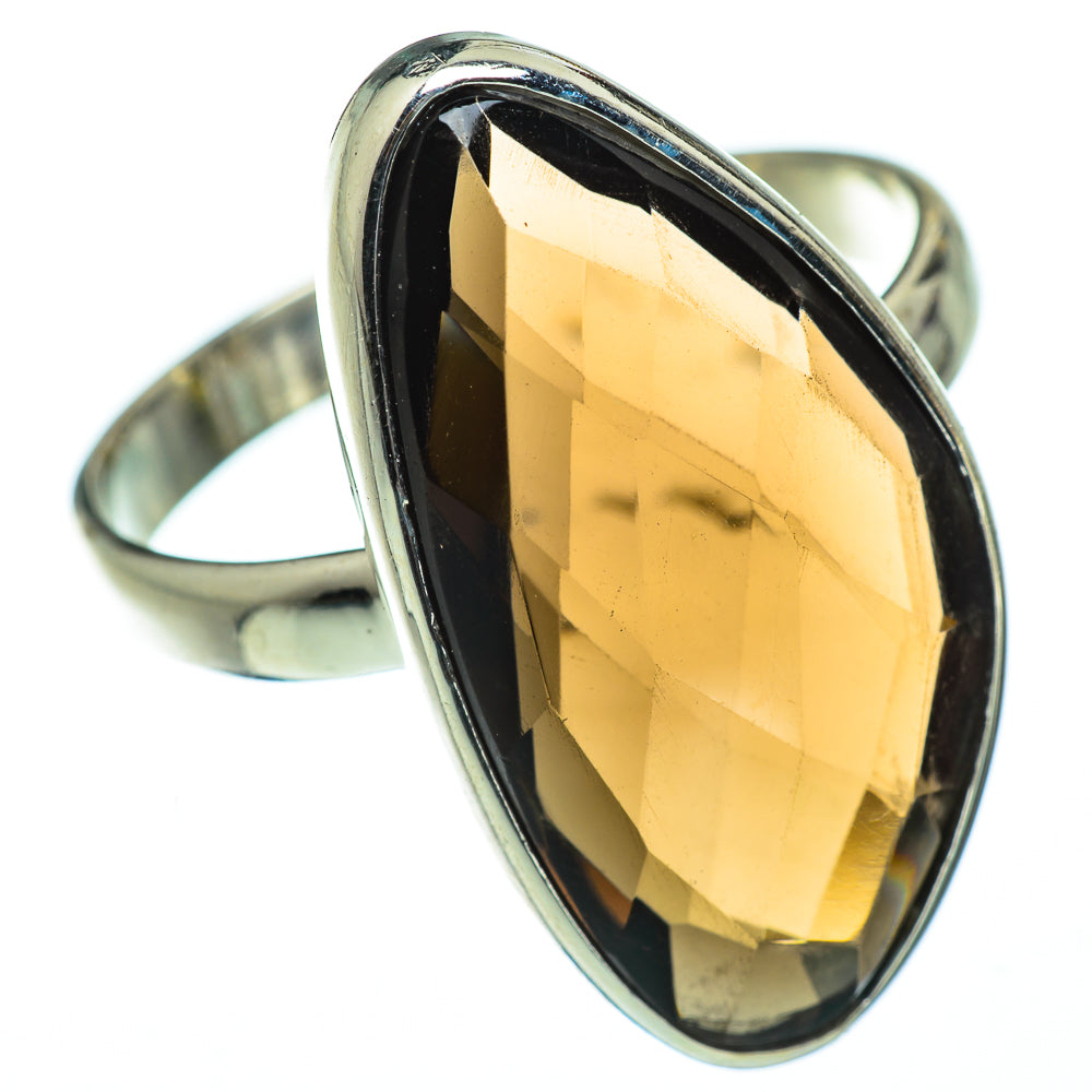 Smoky Quartz Rings handcrafted by Anasilvercos - RING50675