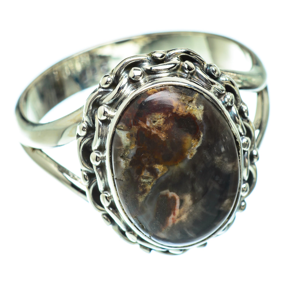 Petrified Wood Rings handcrafted by Anasilvercos - RING50693