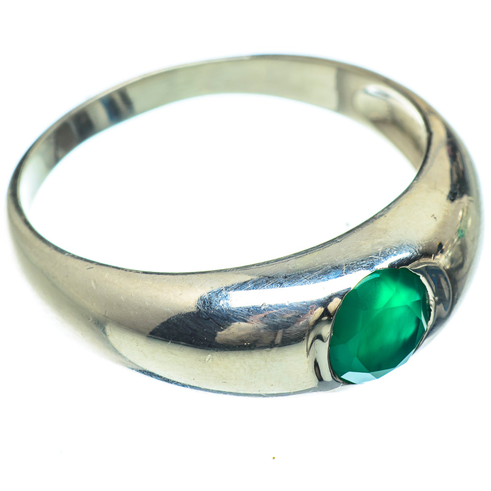 Green Onyx Rings handcrafted by Anasilvercos - RING50765