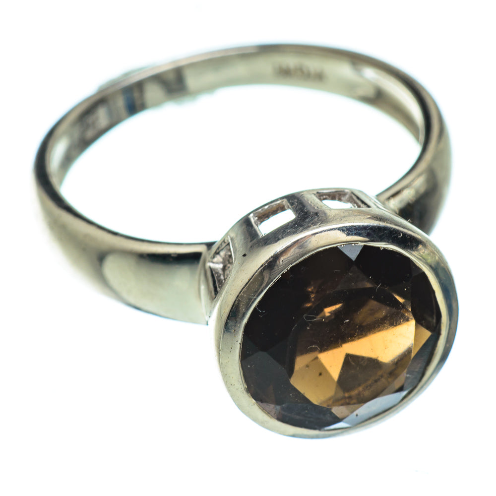 Smoky Quartz Rings handcrafted by Anasilvercos - RING50781