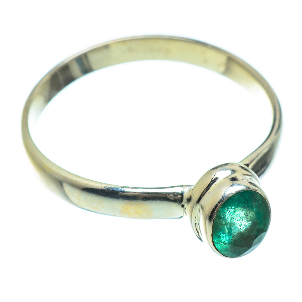 Zambian Emerald Rings handcrafted by Anasilvercos - RING50795