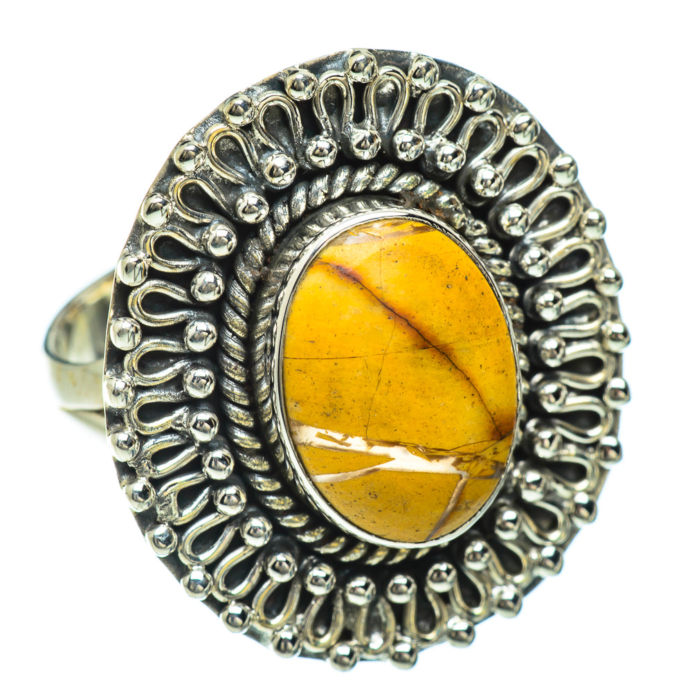 Brecciated Mookaite Rings handcrafted by Anasilvercos - RING50847