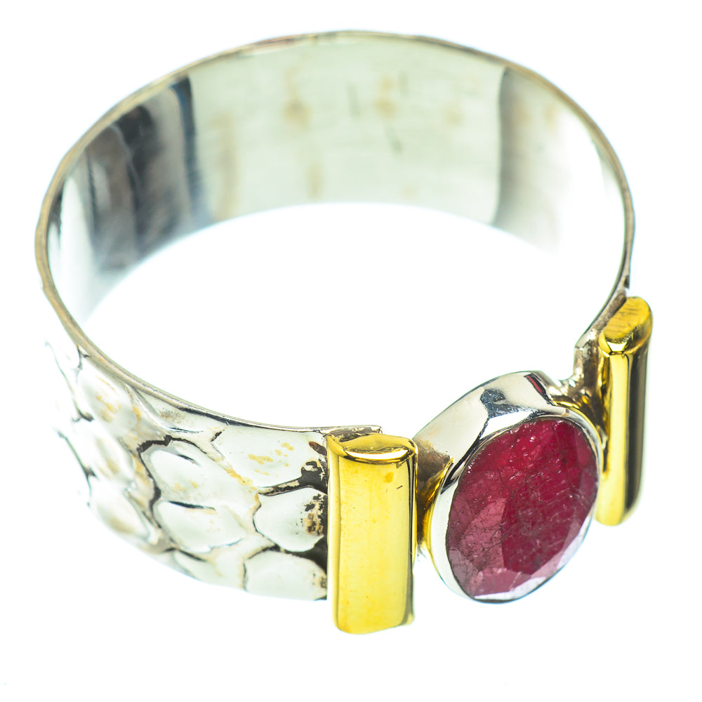 Red Sillimanite Rings handcrafted by Anasilvercos - RING51075