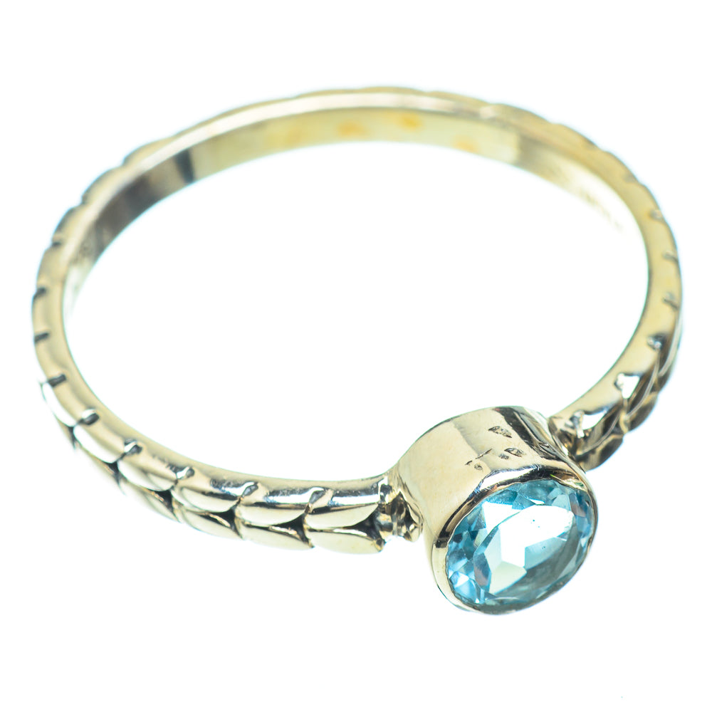 Blue Topaz Rings handcrafted by Anasilvercos - RING51226