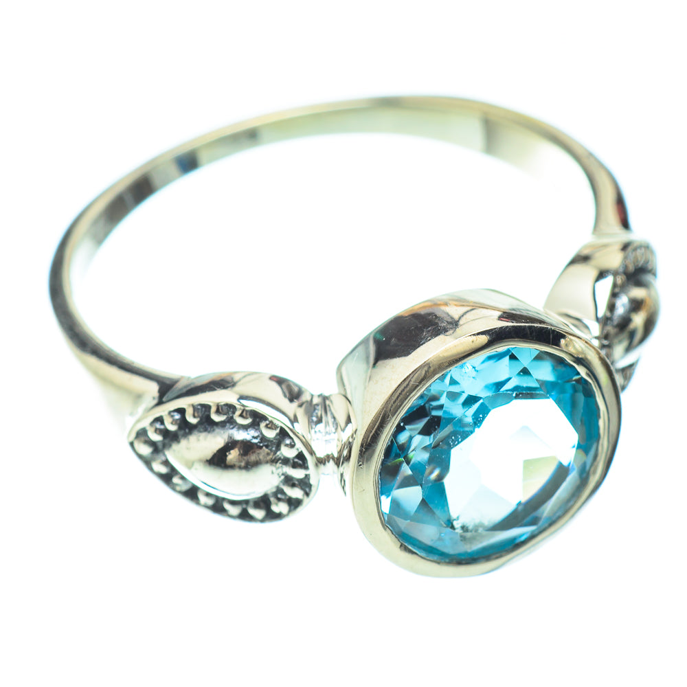 Blue Topaz Rings handcrafted by Anasilvercos - RING51271