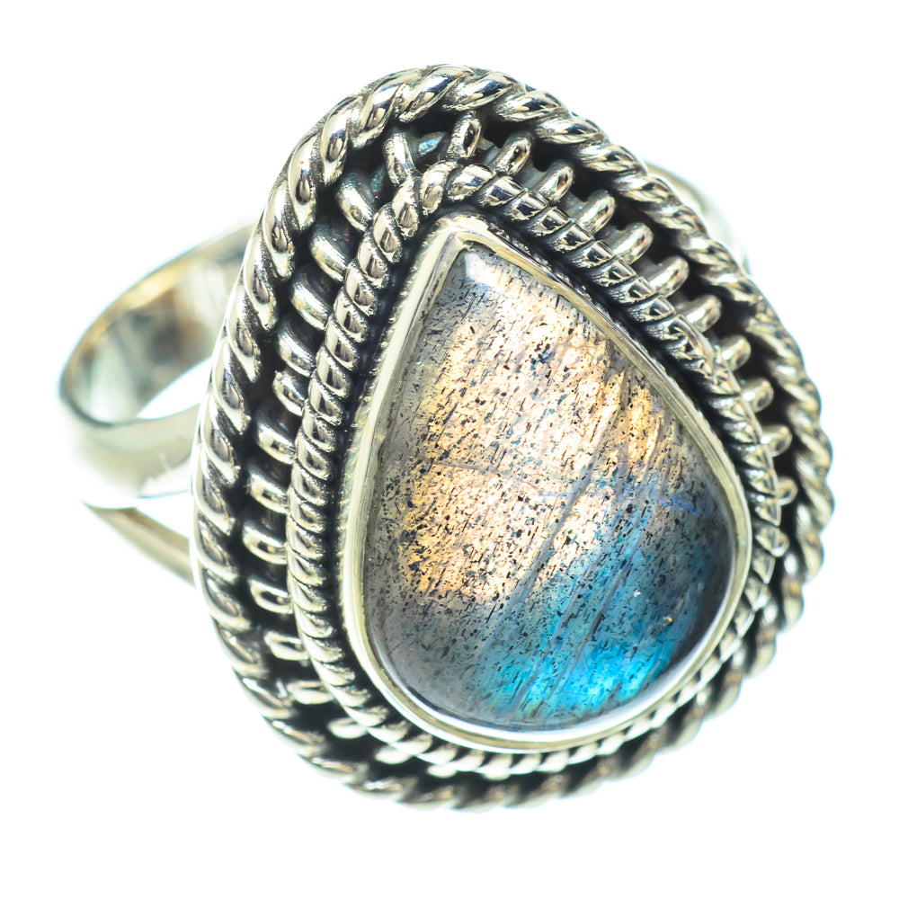 Labradorite Rings handcrafted by Anasilvercos - RING51306