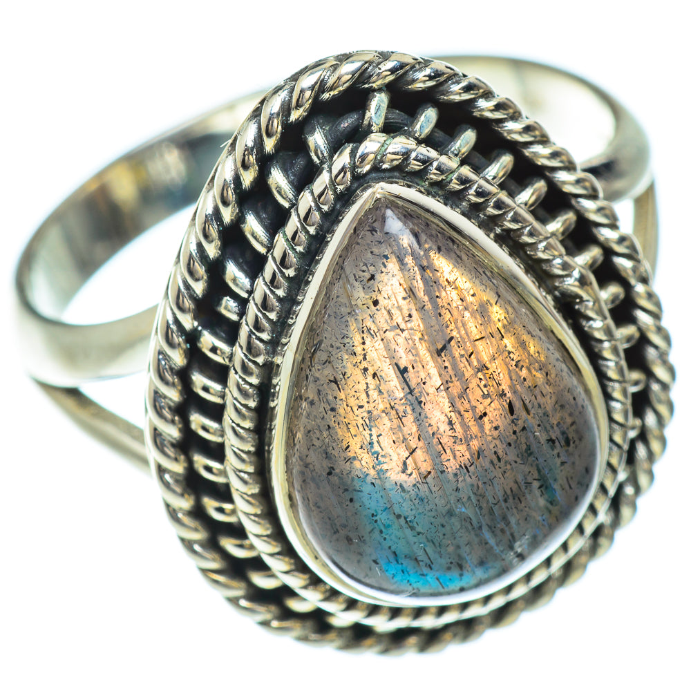 Labradorite Rings handcrafted by Anasilvercos - RING51382