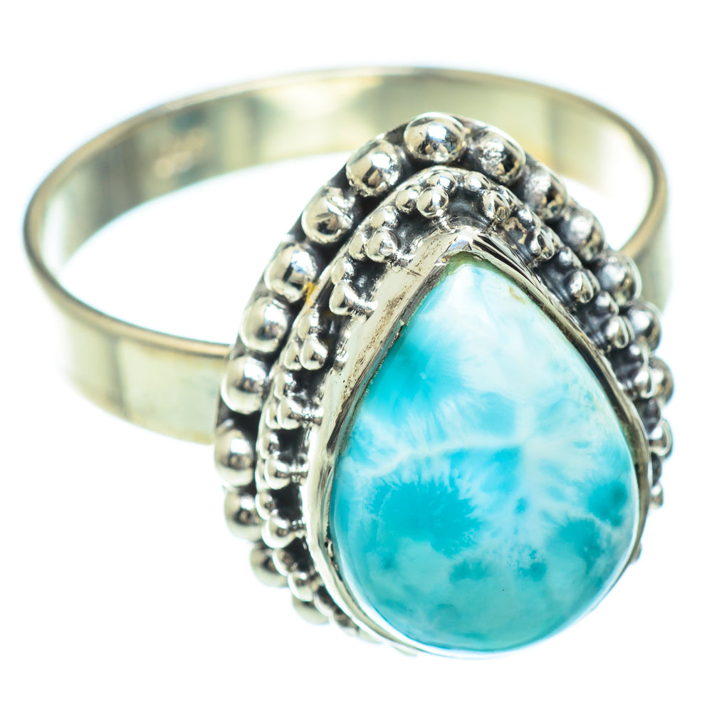 Larimar Rings handcrafted by Anasilvercos - RING51491