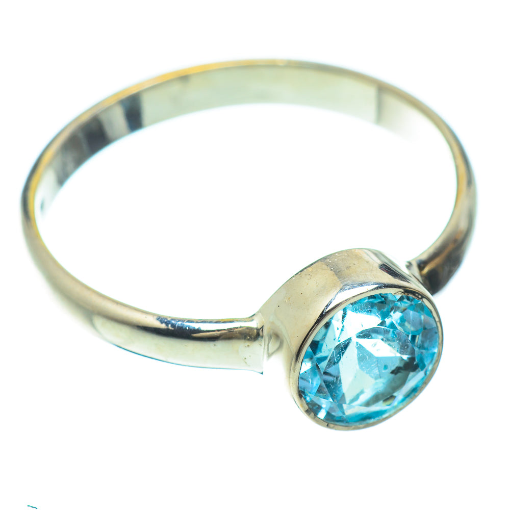 Blue Topaz Rings handcrafted by Anasilvercos - RING51512