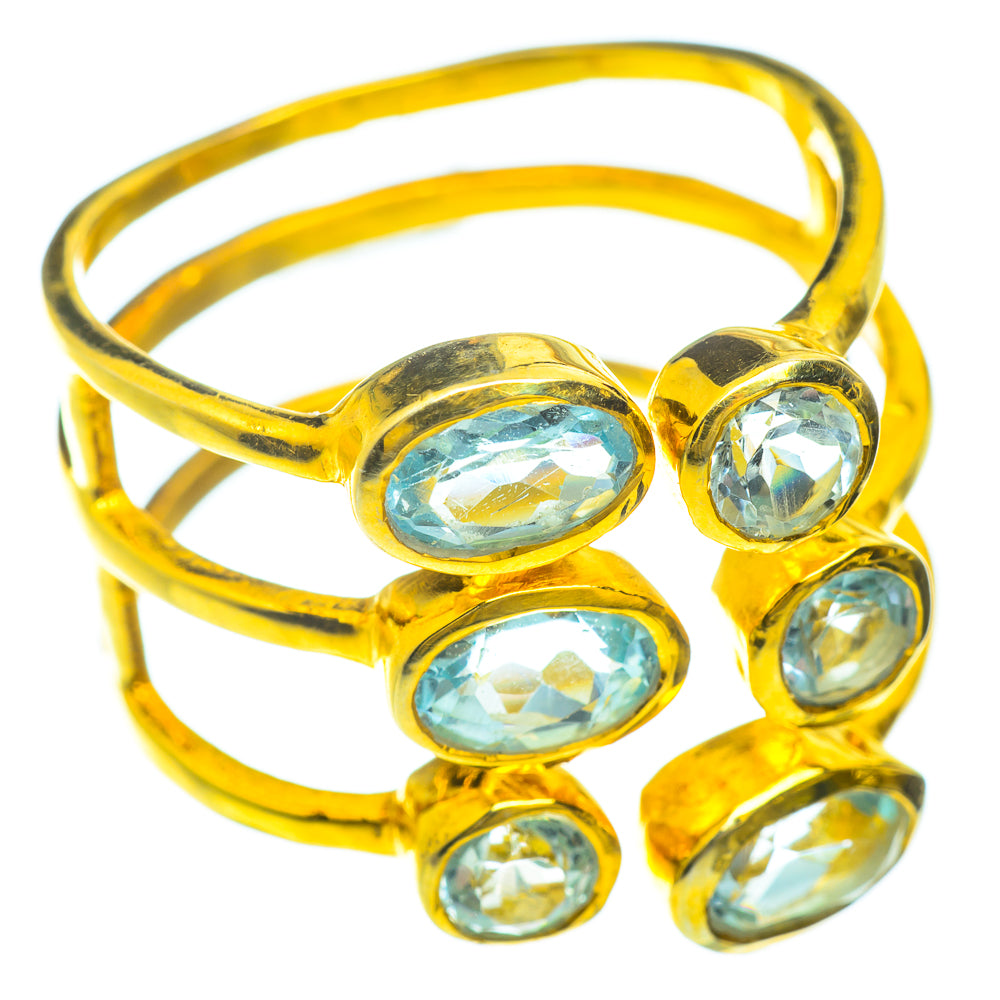 Blue Topaz Rings handcrafted by Anasilvercos - RING51552